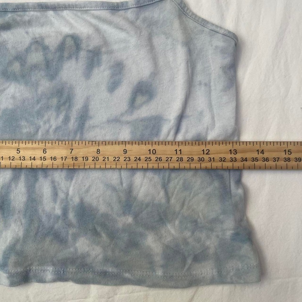 Brandy Melville blue tie dye top one size - Picture 3 of 5